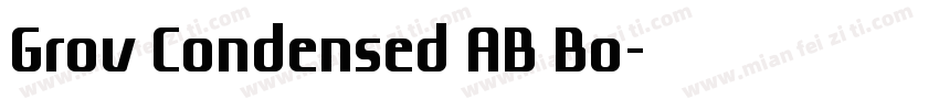 Grov Condensed AB Bo字体转换